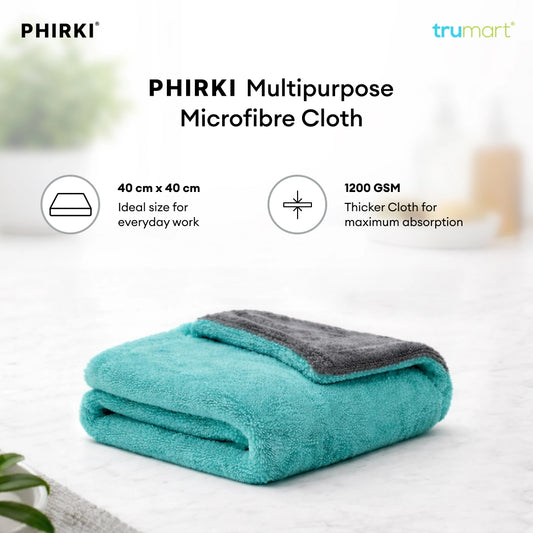 Phirki Premium 1200 GSM Microfiber Car Cleaning Cloth