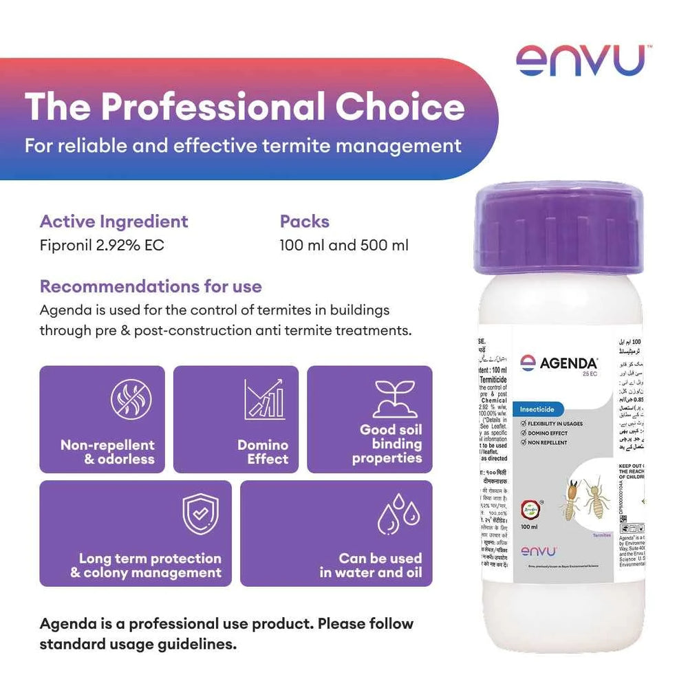 Envu Agenda EC Termite Killer Liquid for Wood, Furniture & Home