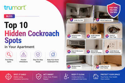 Top 10 Hidden Cockroach Spots in Your Apartment
