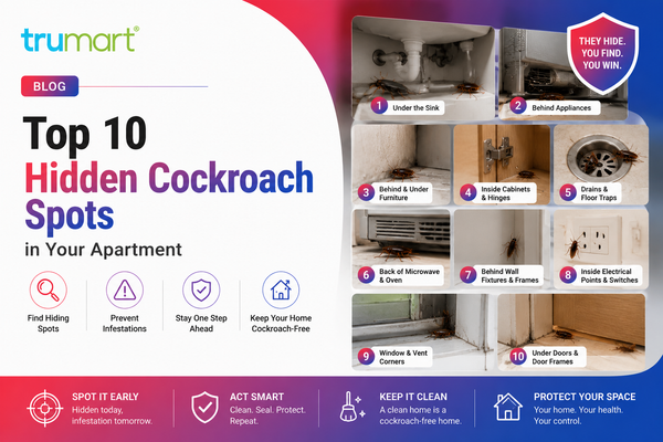 Top 10 Hidden Cockroach Spots in Your Apartment