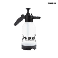 White pressure sprayer with black nozzle and PHIRKI branding on a white background