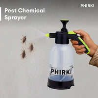 Pest Chemical Sprayer with PHIRKI branding, held by a hand, on a neutral background.