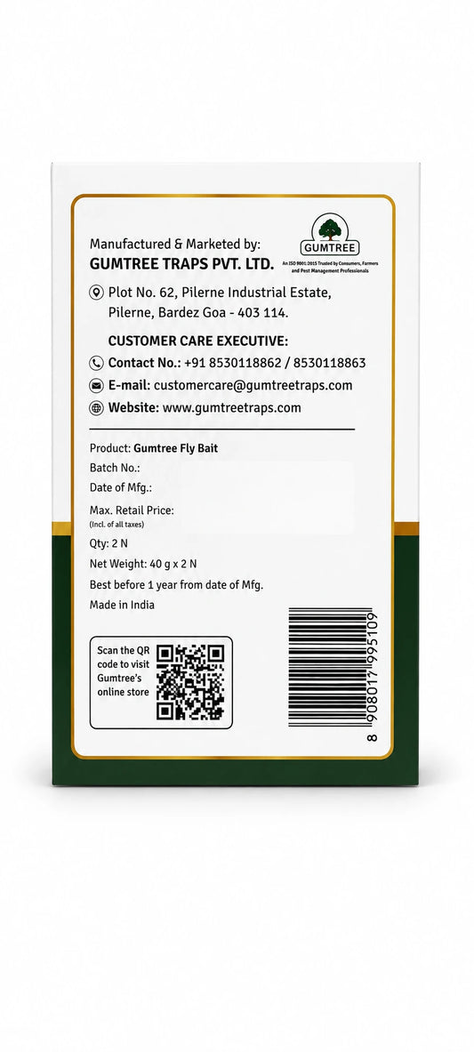 Gumtree Fly Trapp Bait Powder for Housefly Control | 2 x 40g