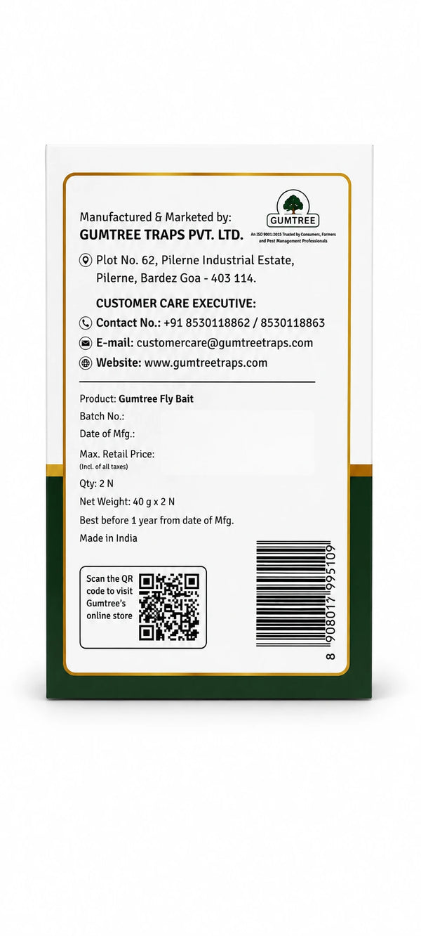 Gumtree Fly Trapp Bait Powder for Housefly Control | 2 x 40g