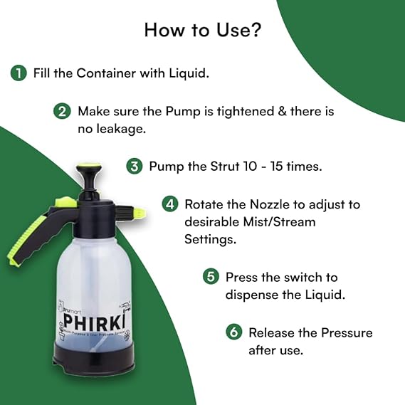 Phirki 2L Heavy-Duty Pressure Sprayer