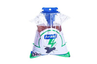Fly bag with a visible brand logo on a white background