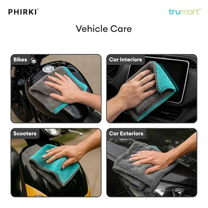Phirki Microfiber Cloth for Car – 1200 GSM