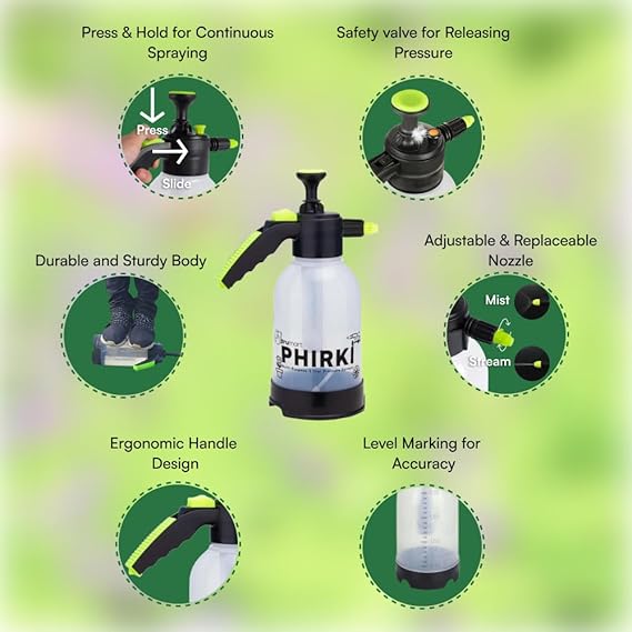 Phirki 2L Foam Sprayer for Car & Bike