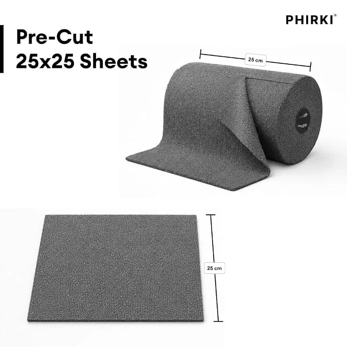 Phirki Microfiber Ultra-Absorbent 20 Pcs Cleaning Cloth Roll
