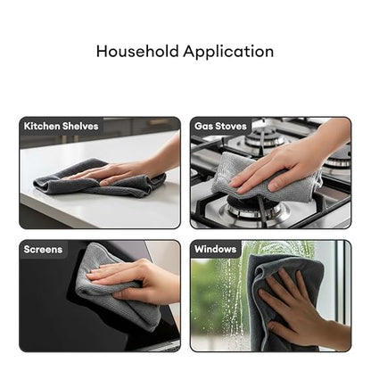 Phirki Premium Microfiber Cloths – Pack 12