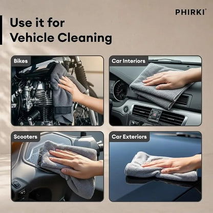 Phirki Microfiber Ultra-Absorbent 20 Pcs Cleaning Cloth Roll
