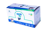 Box of Fly Bags with branding and product illustration on a white background