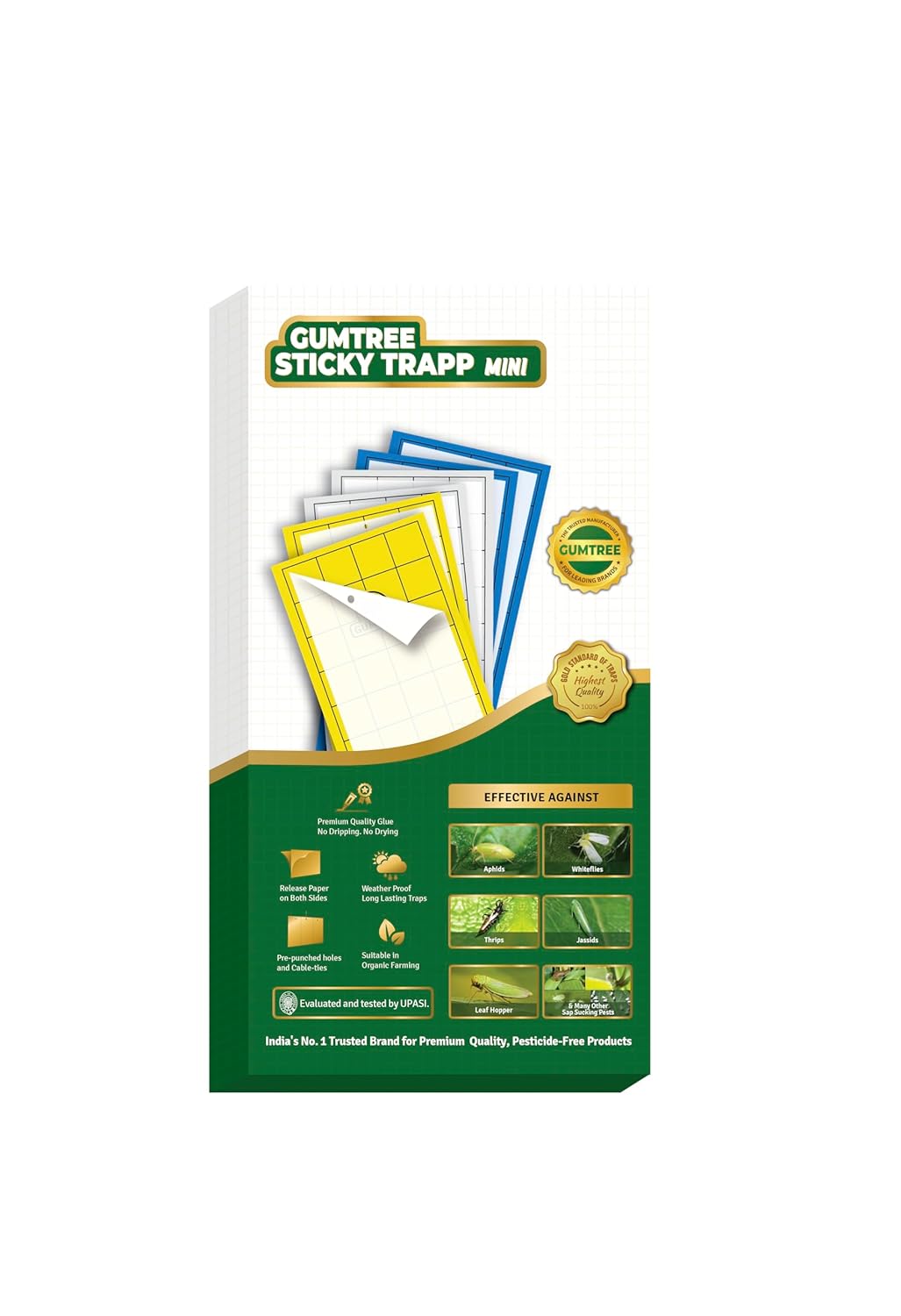 Gumtree White Sticky Traps Mini Pack of 20