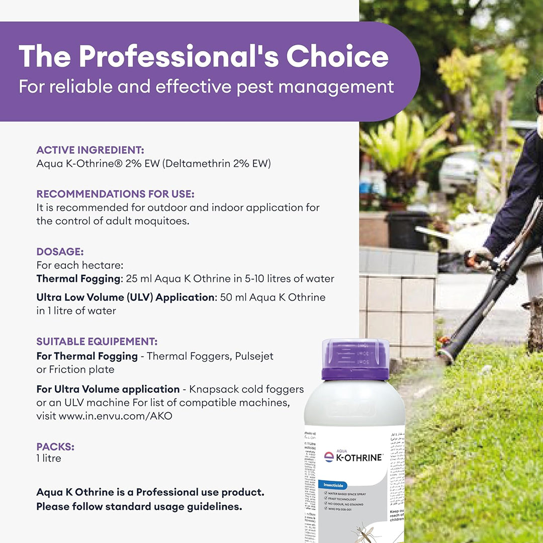 Envu Aqua K-Othrine | Water-based Mosquito Fogging