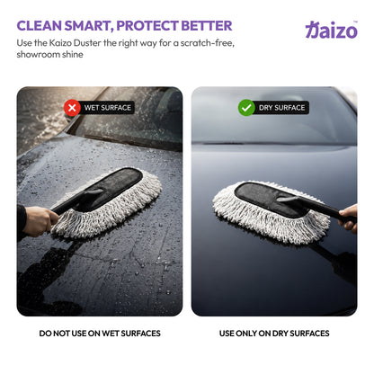 Kaizo MOFU - Car Duster - Lint-Free & Scratch-Free Car Cleaner Brush
