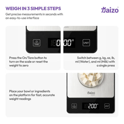 Kaizo NORI - Weightwise Kitchen Weighing Scale | Precision for Perfect Portions