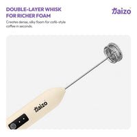 Kaizo ZUMI - Rechargeable Milk Frother: Perfect Foam for Coffee Lovers