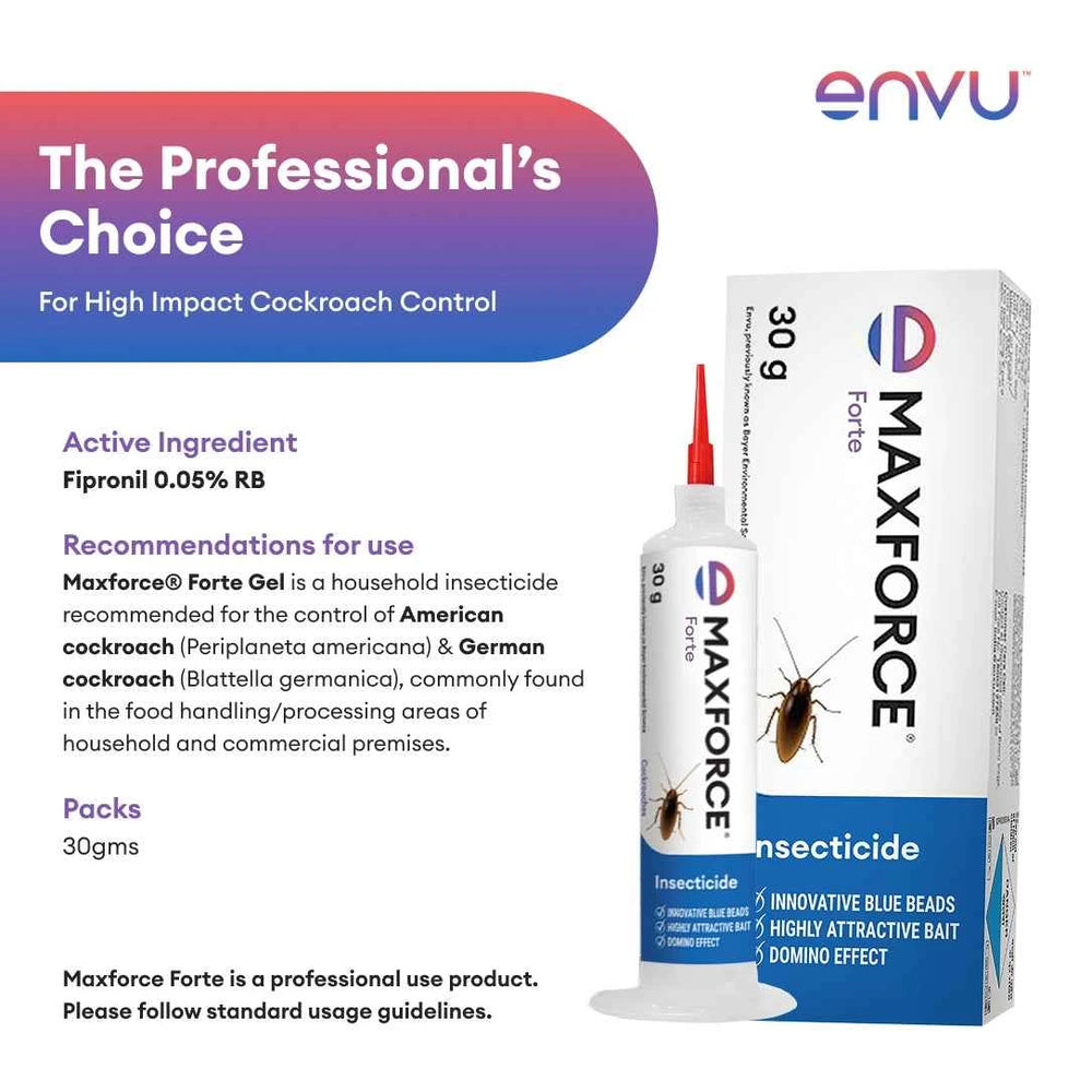 Envu Maxforce Forte Cockroach Killer Gel - 30g